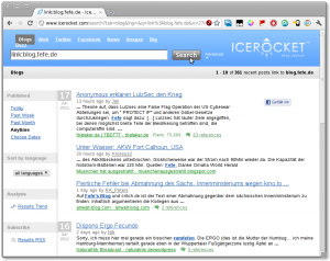 Icerocket: Links zu blog.fefe.de