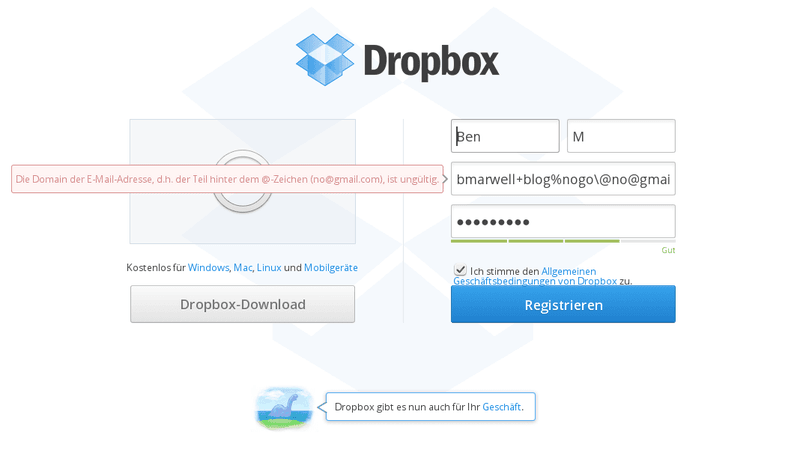 dropbox at