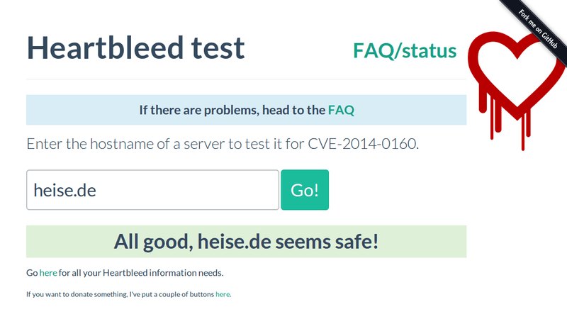 Heartbleed-Test: Heise.de