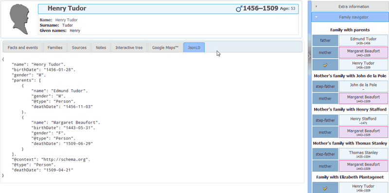 Webtrees: Json-LD-Tab