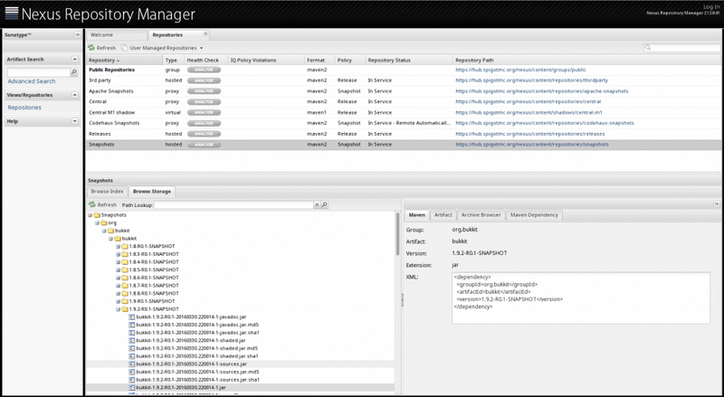 Spigot: Nexus Repository