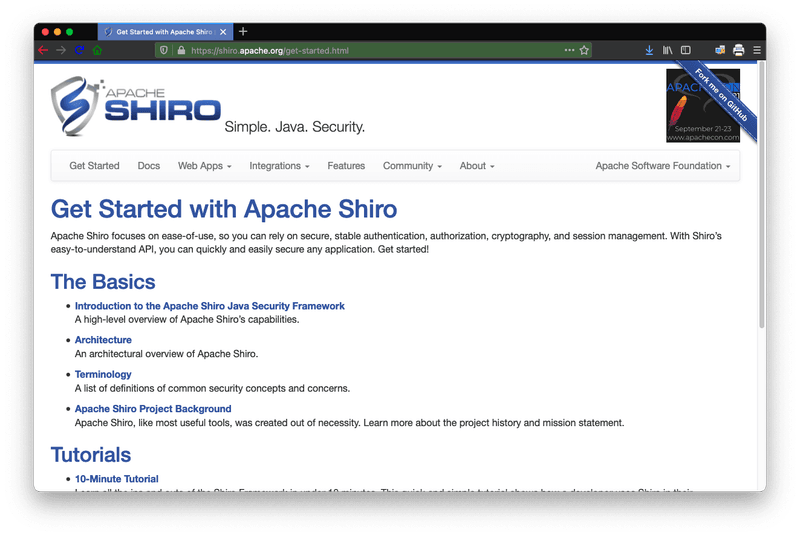 Featured image of Apache Shiro’s site goes jbake!