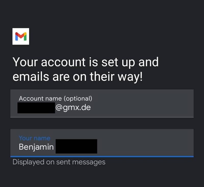 Anzeigename GMX-Login